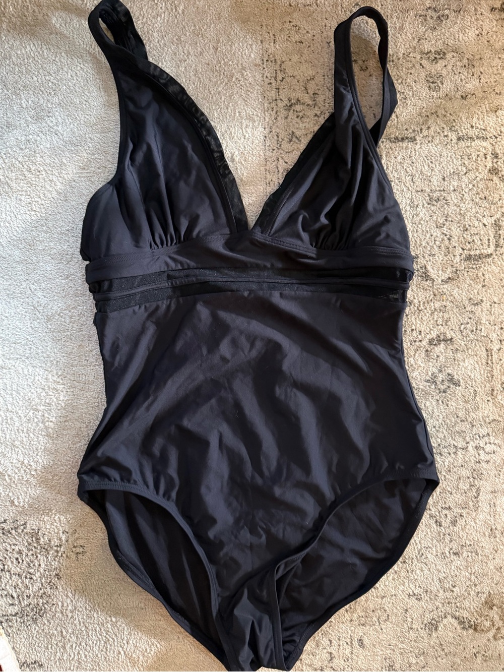 Tommy Hilfiger Black One-Piece Swimsuit